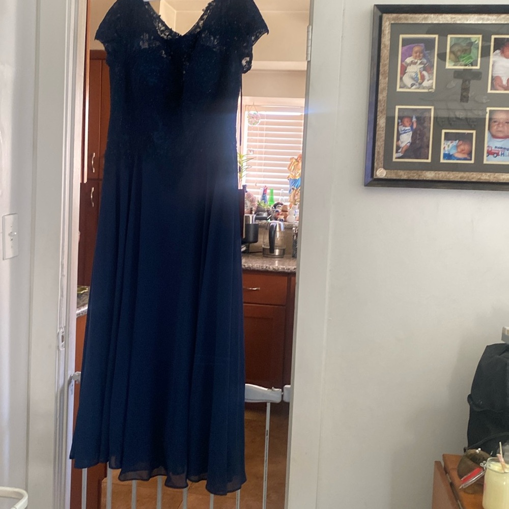 A prom dress a dinner dress.